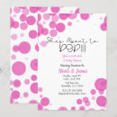 Recherche de pois rose blanc invitations Mignon