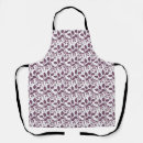 Recherche de violette foncée tabliers Motif floral