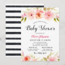 Recherche de rayure florale invitations Pour elle