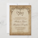 Recherche de toile de jute mariage invitations Antiquité