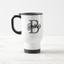 Recherche de gris voyage mugs Monogramme