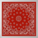 Recherche de bandana posters Rouge