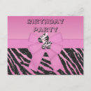 Recherche de rose zèbre invitations Pour enfants