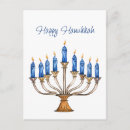 Recherche de menorah cartes postales Blanc