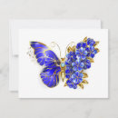 Recherche de saphir bleu vœux cartes Papillon