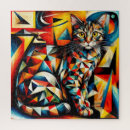 Recherche de peinture de chat puzzles Abstrait