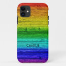 Recherche de motif en bois iphone coques Arc en ciel