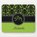 Recherche de vert et noir tapis souris Girly