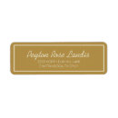 Recherche de cursive étiquettes adresse retour Moderne