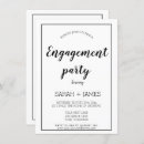 Recherche de fiançailles invitations Minimaliste
