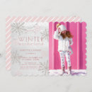 Recherche de pink winter wonderland invitations Rose