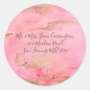 Recherche de rose seals envelope sceaux autocollants Aquarelle