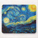 Recherche de ciel étoilé tapis souris Van gogh