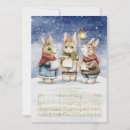 Recherche de lapin neige vœux cartes Animaux
