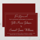 Recherche de gris rouge invitations Élégant