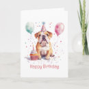 Recherche de bouledogue de de anniversaire cartes Amoureux des animaux