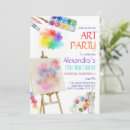 Recherche de peinture artistique invitations Fête d'anniversaire d'art