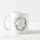 Recherche de initiales décorées tasses Décoré d'un monogramme