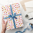 Recherche de pois orange papier cadeau Amusant