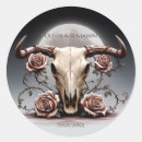 Recherche de crâne avec des fleurs autocollants Pour tous