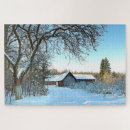 Recherche de neige puzzles Grange