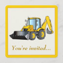 Recherche de backhoe invitations Fête