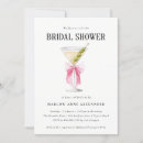 Recherche de martini bridal shower invitations Arc rose