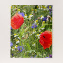 Recherche de pavot rouge puzzles Nature