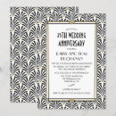 Recherche de 25 années invitations Noir et blanc