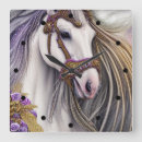 Recherche de beau cheval horloges Blanc