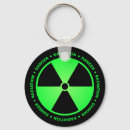 Recherche de symbole radioactif porteclés Vert