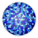 Recherche de motif mosaïque abstrait de boutons et poignées de porte Bleu