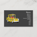 Recherche de cabine jaune cartes visite Taxis
