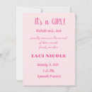 Recherche de naissance 11x16 invitations Rose