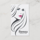 Recherche de femme vecteur cartes visite Maquillage