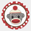 Recherche de chaussette autocollants Singe