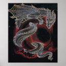Recherche de dragon noir posters Abstrait