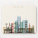 Recherche de ville tapis souris Gratte ciel