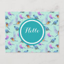 Recherche de bleu exotique cartes postales Coloré