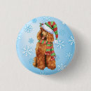 Recherche de caniche badges Noël