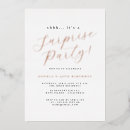 Recherche de rose gold surprise party invitations Pour tous