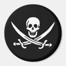 Recherche de drapeaux croisés magnets Pirates