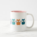 Recherche de hibou coloré tasses Sauvage