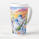 Recherche de santorini tasses Aquarelle