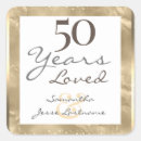 Recherche de cinquantième mariage autocollants Anniversaire d'or