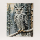 Recherche de oiseau de neige puzzles Hiver