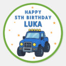 Recherche de monstres autocollants Anniversaire de camion monstre