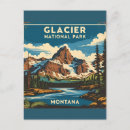 Recherche de parc national de glacier cartes postales Montagnes rocheuses