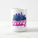 Recherche de ville futuriste tasses Cyberpunk