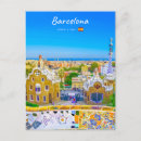 Recherche de guell de parc cartes postales Espagne